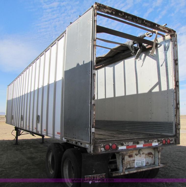 image for item 3566 1972 Gindy GF25450861 open top van trailer with tarp