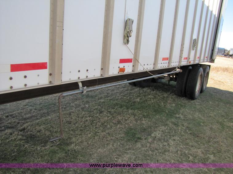 image for item 3566 1972 Gindy GF25450861 open top van trailer with tarp