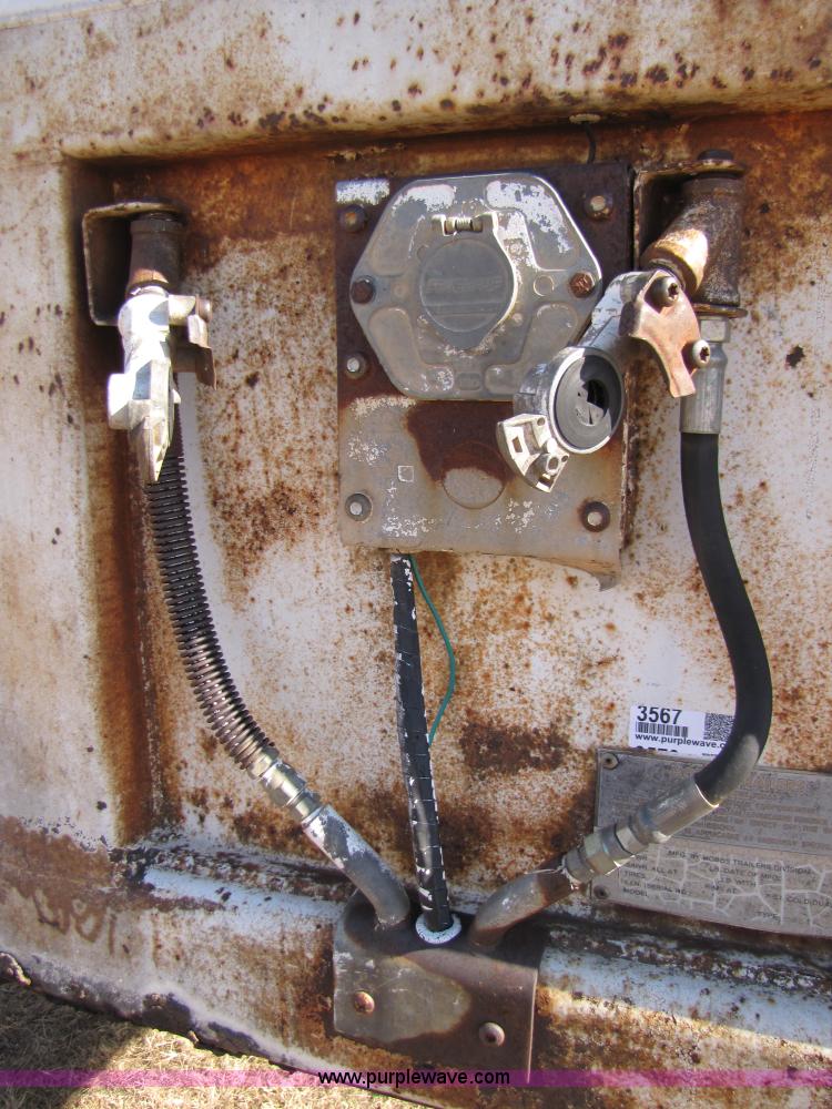 image for item 3567 1981 Fruehauf open top van trailer with tarp