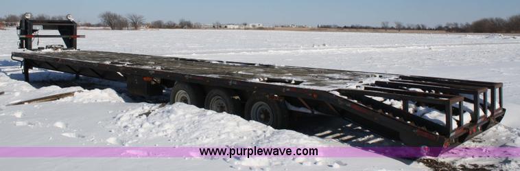 image for item 5014 1995 PJ goose neck flatbed trailer