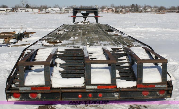 image for item 5014 1995 PJ goose neck flatbed trailer
