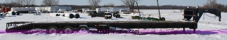 image for item 5014 1995 PJ goose neck flatbed trailer
