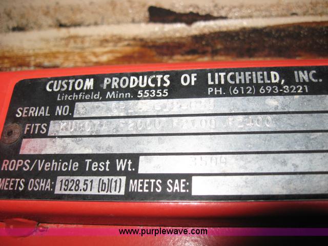 image for item 5548 Kubota F2000 mower