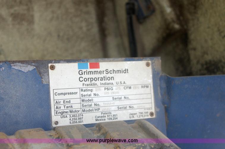 image for item 6274 GrimmerSchmidt 125 air compressor