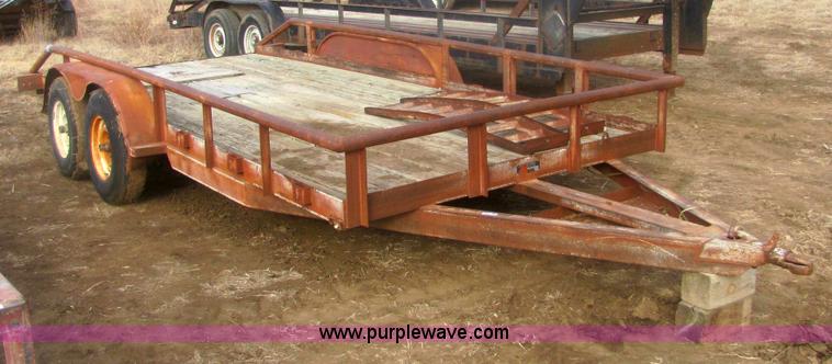 image for item 6828 1995 tandem axle car trailer