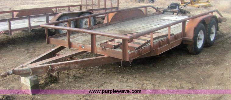 image for item 6828 1995 tandem axle car trailer