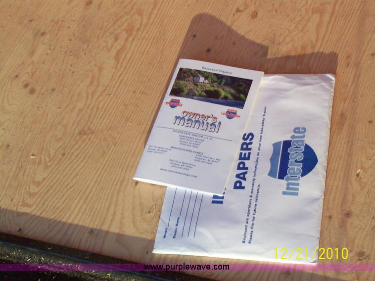 image for item 9001 2010 Interstate cargo trailer 6x10