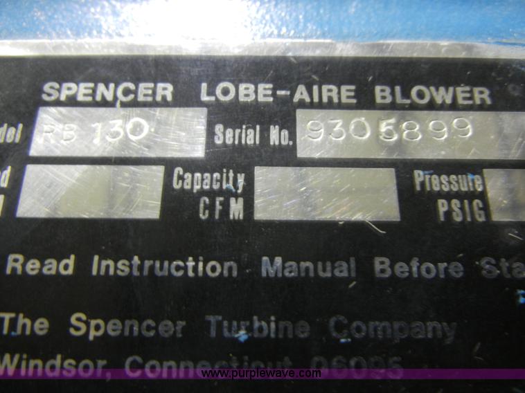 image for item 2061 Spencer Lobe air blower