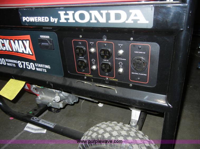 image for item 2371 Honda Blackmax electric generator