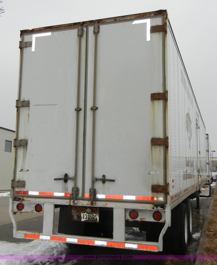 image for item 2413 1996 Wabash SA-102-CW 48' van trailer with interior shelving