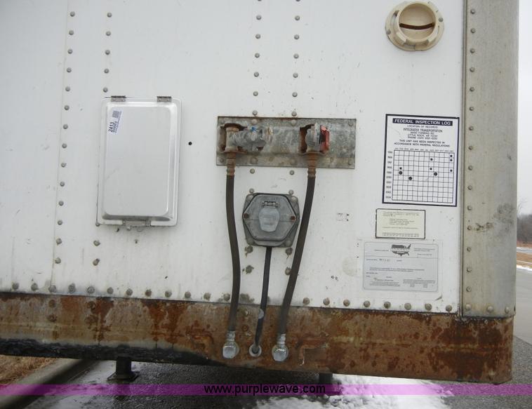 image for item 2413 1996 Wabash SA-102-CW 48' van trailer with interior shelving