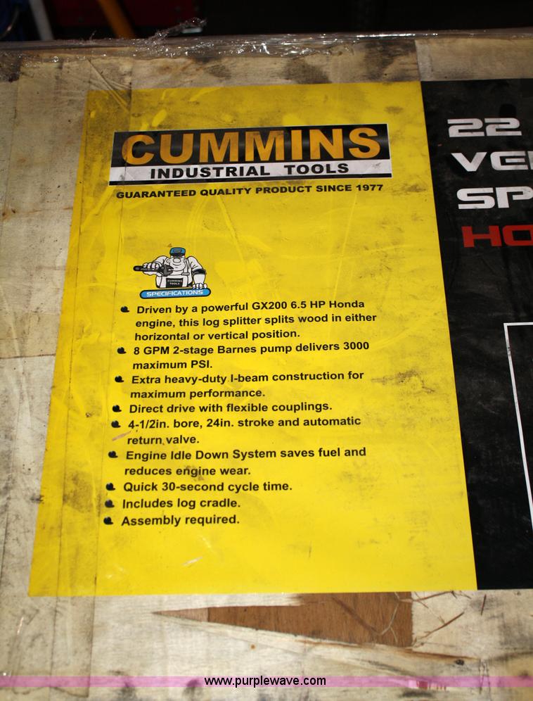 image for item 5052 22 ton log splitter