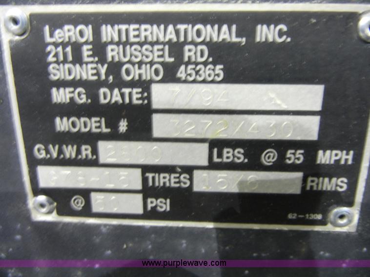 image for item 5116 1994 LeRoi air compressor