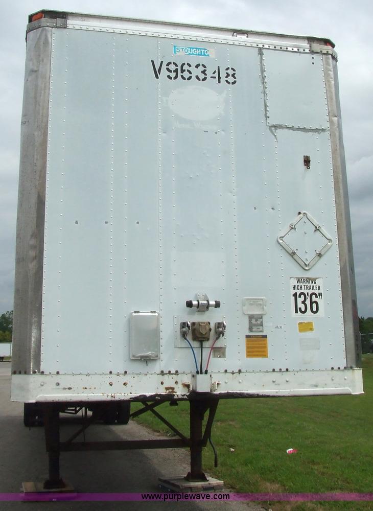 image for item 7146 1995 Stoughton AVW-4857-S-C 48' van trailer with interior shelving and lighting