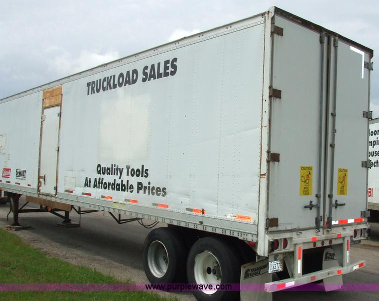 image for item 7146 1995 Stoughton AVW-4857-S-C 48' van trailer with interior shelving and lighting