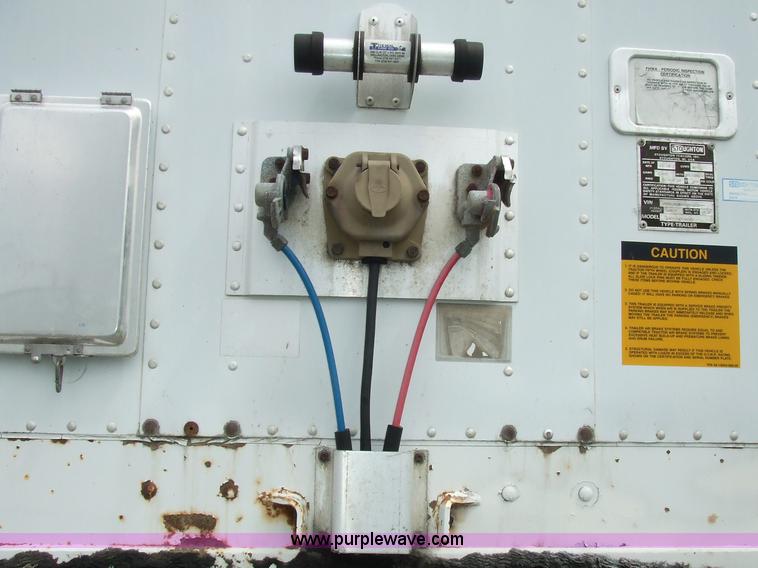 image for item 7146 1995 Stoughton AVW-4857-S-C 48' van trailer with interior shelving and lighting