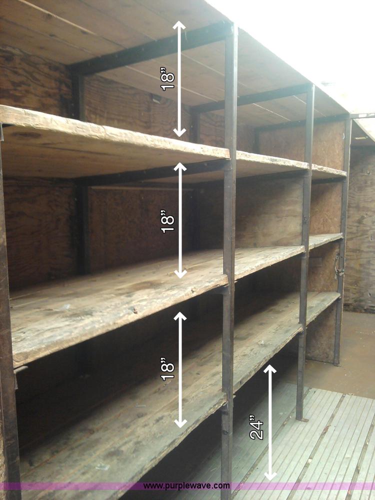 image for item 7146 1995 Stoughton AVW-4857-S-C 48' van trailer with interior shelving and lighting