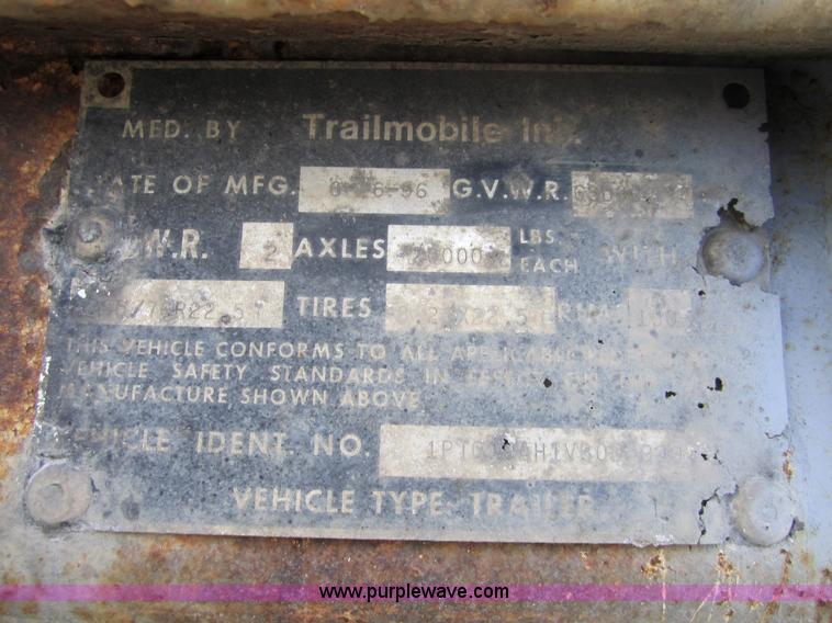 image for item 3039 1997 Trailmobile 53' dry van semi-trailer