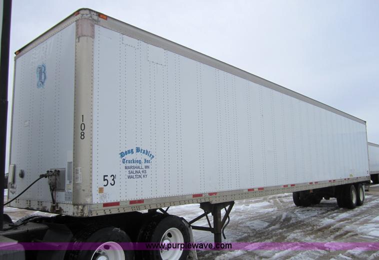image for item 3055 1999 Wabash 53' dry van semi-trailer