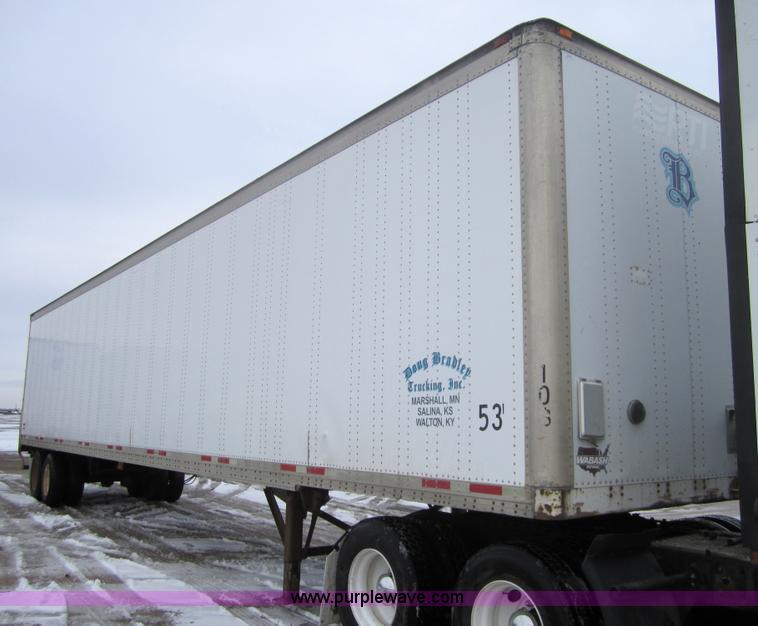 image for item 3055 1999 Wabash 53' dry van semi-trailer