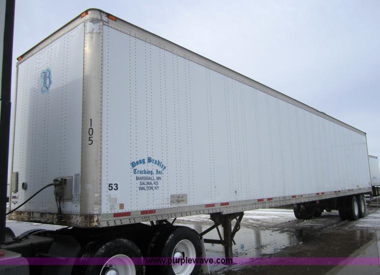 image for item 3058 1999 Wabash 53' dry van semi-trailer