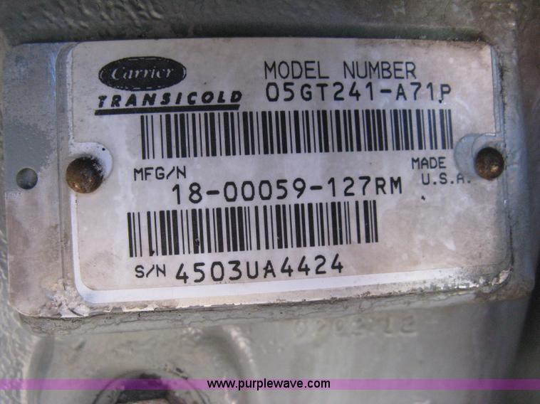 image for item 8183 Carrier Phoenix NDA94AN0-AM-0 Ultra reefer unit