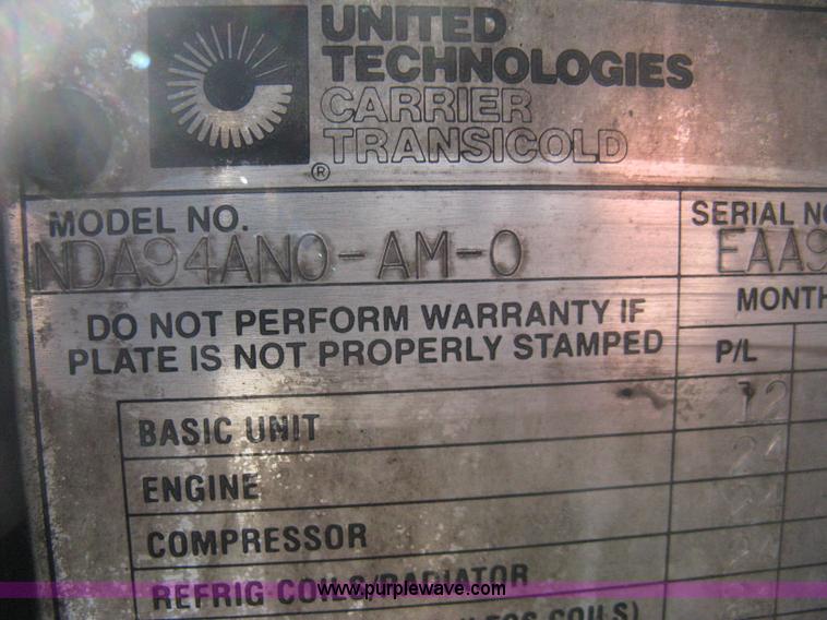 image for item 8183 Carrier Phoenix NDA94AN0-AM-0 Ultra reefer unit