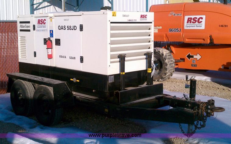 image for item 1000 Atlas Copco QAS 58JD generator