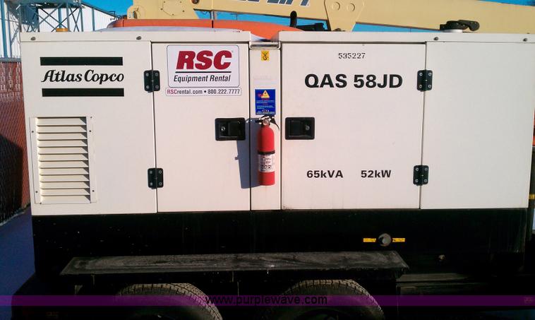 image for item 1000 Atlas Copco QAS 58JD generator
