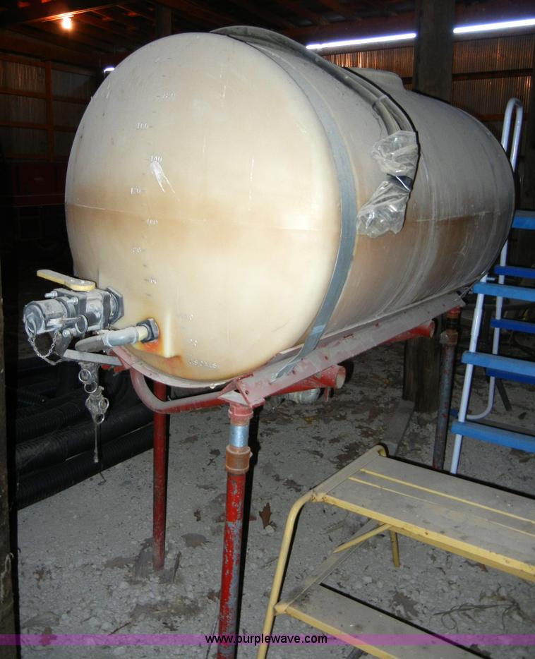 image for item 2142 200 gallon poly spray tank with agitators