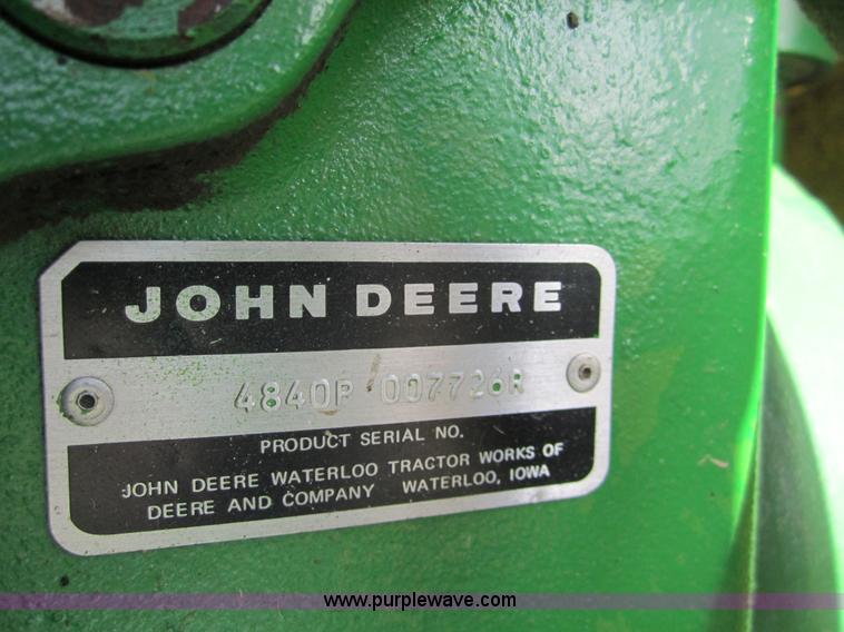 image for item 3346 1980 John Deere 4840 tractor