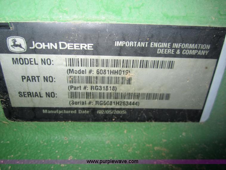 image for item 3351 2005 John Deere 9560STS combine