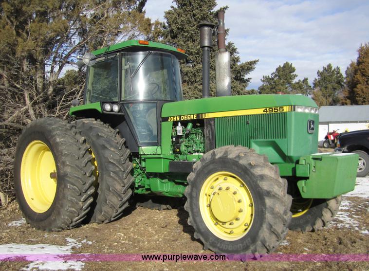 image for item 3352 1991 John Deere 4955 MFWD tractor