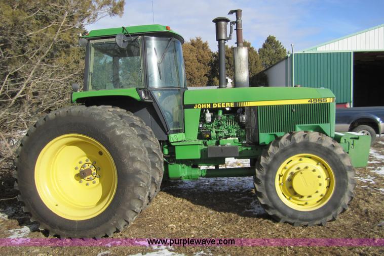 image for item 3352 1991 John Deere 4955 MFWD tractor