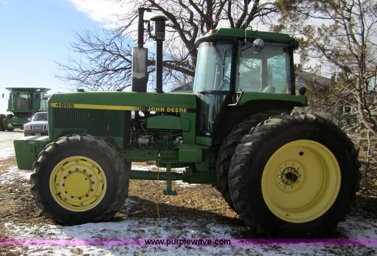 image for item 3352 1991 John Deere 4955 MFWD tractor