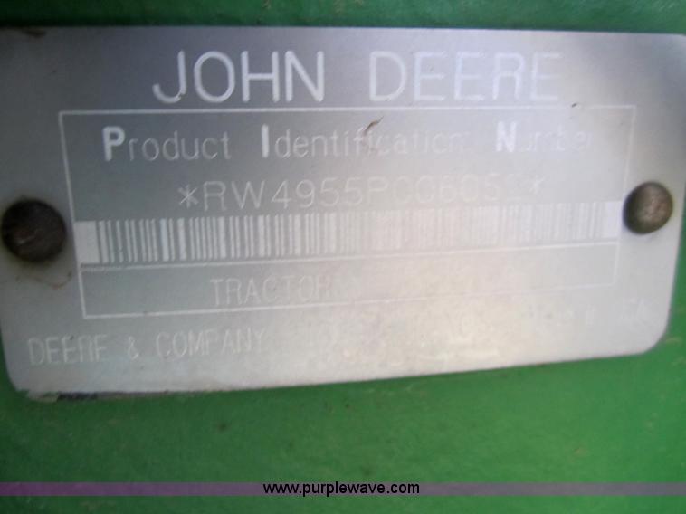image for item 3352 1991 John Deere 4955 MFWD tractor