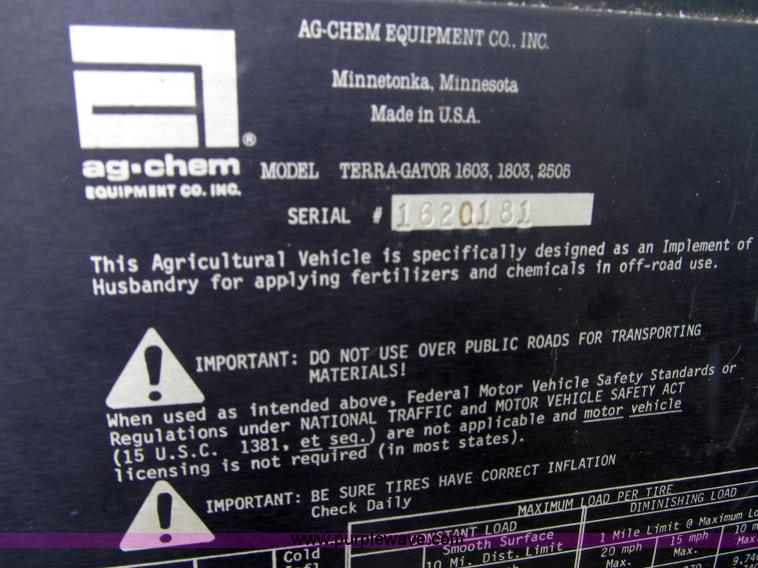 image for item 4009 Terra Gator 1603T Big A 2500