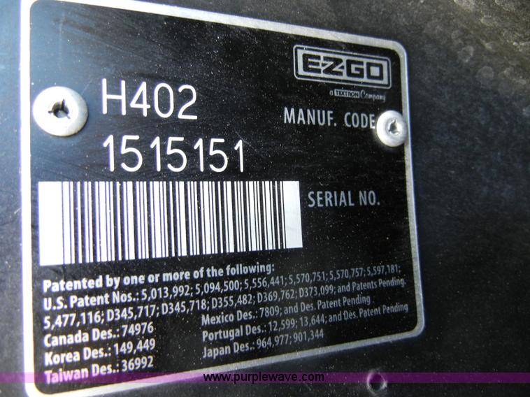 image for item 2138 Ez-Go electric golf cart