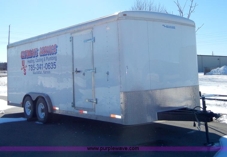 image for item 2144 2008 Doolittle 18' enclosed trailer