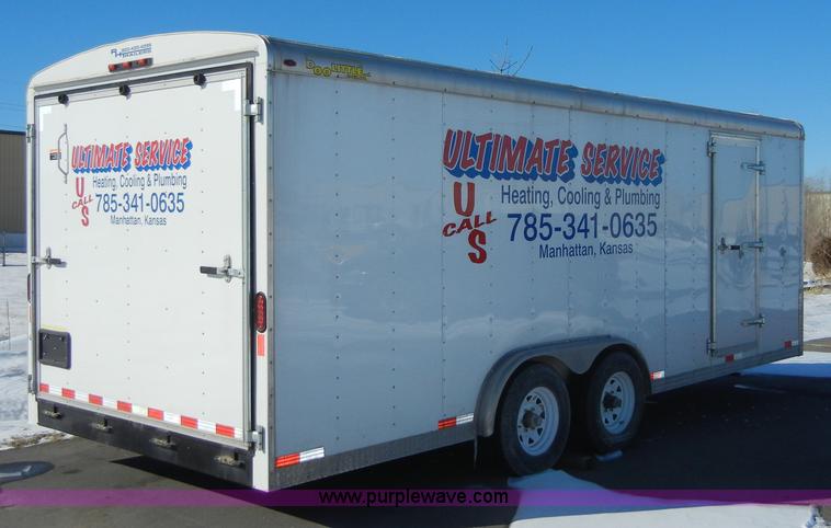 image for item 2144 2008 Doolittle 18' enclosed trailer