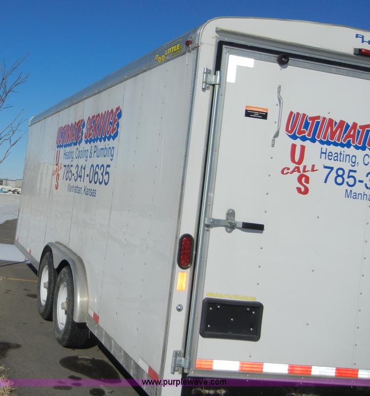 image for item 2144 2008 Doolittle 18' enclosed trailer