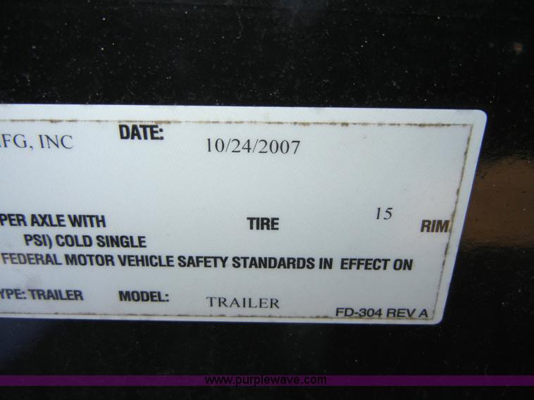 image for item 2144 2008 Doolittle 18' enclosed trailer