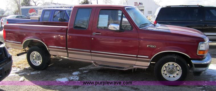image for item 3311 1995 Ford F150 Eddie Bauer extended cab pickup truck