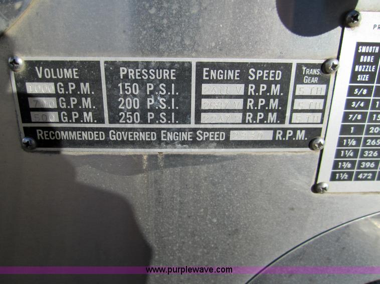 image for item 3312 1986 Ford C8000 pumper firetruck