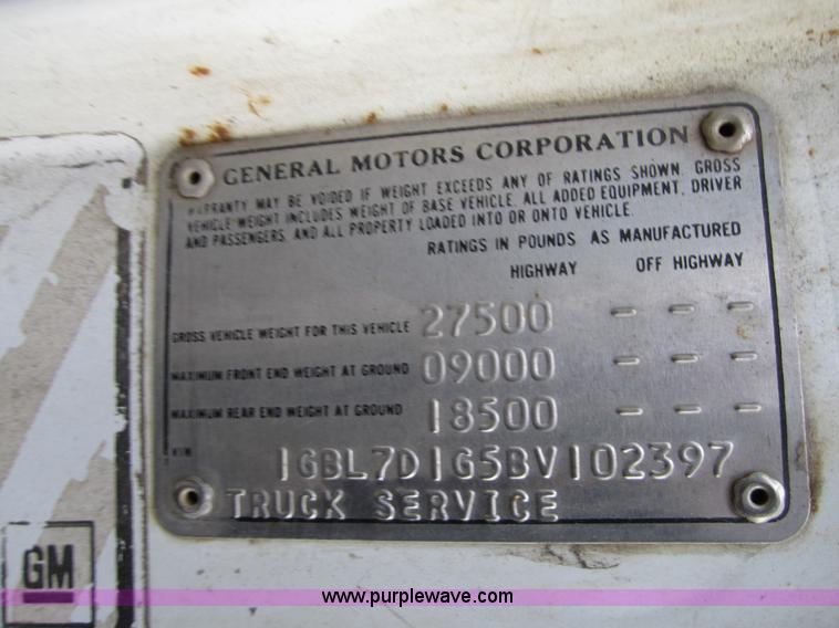 image for item 4348 1981 Chevrolet C70 service truck