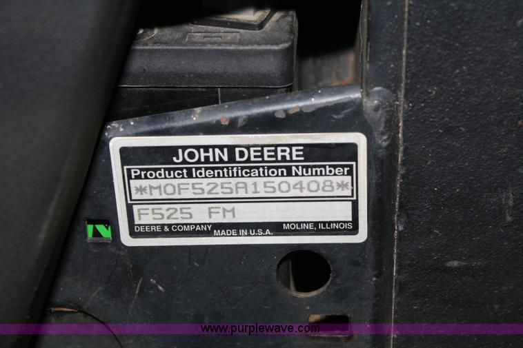 image for item 4778 1995 John Deere F525 lawn mower