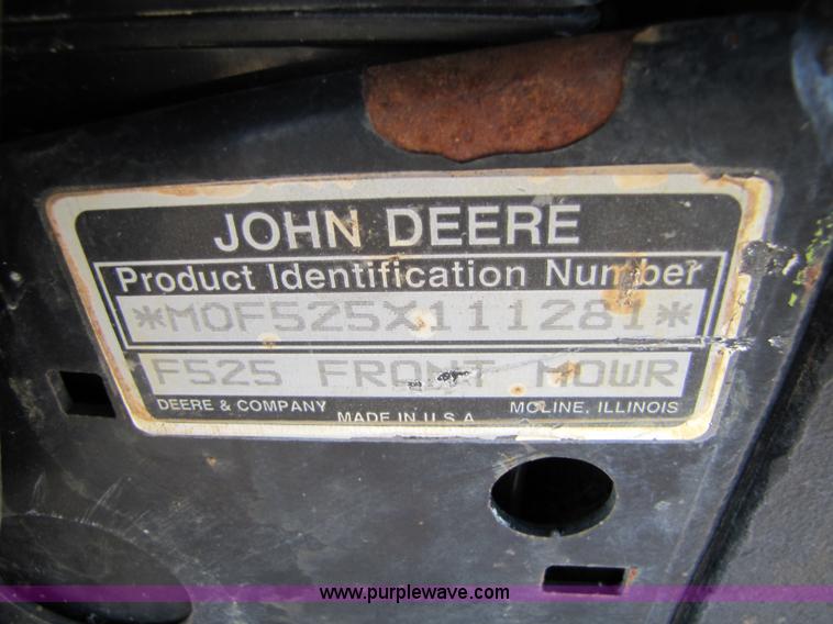image for item 5153 John Deere F525 riding mower