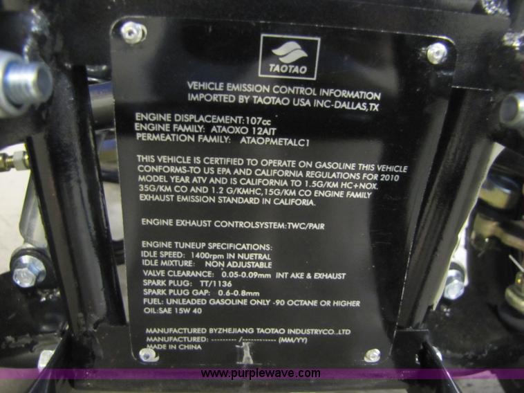 image for item 5184 Tao Tao ATA110-B ATV