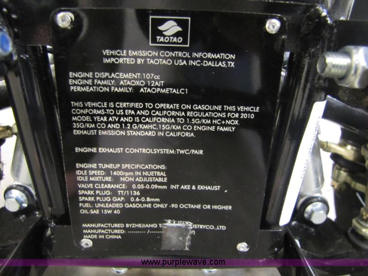 image for item 5187 Tao Tao ATA110-B ATV