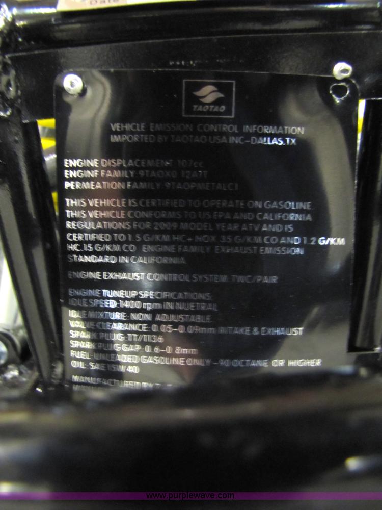 image for item 5194 Tao Tao ATA110-B ATV